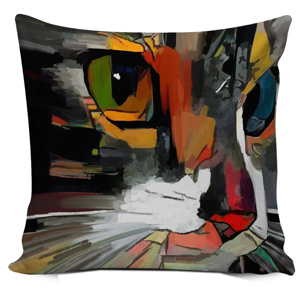 Abstract Art Cat Pillow Covers Home Decor Throw Pillowcase Sofa Seat Cushion Cover
Abstract Art Cat Pillow Covers Home Decor Throw Pillowcase Sofa Seat Cushion Cover