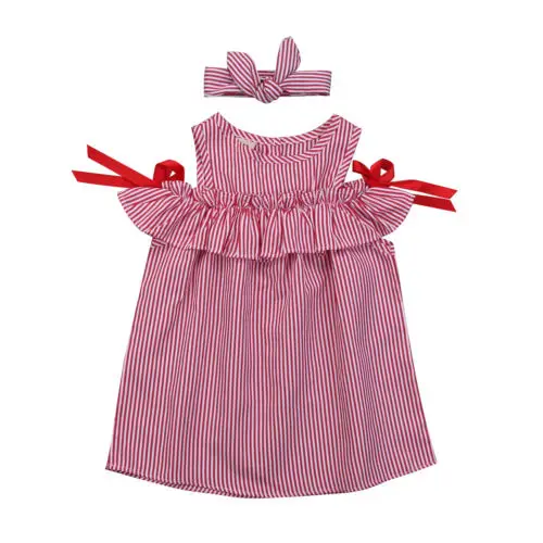 2018 Fashion Kids Baby Girl Princess Sweet Stripe Bow Off Shoulder Dress Clothes Outfit Summer Sundress Pink
2018 Fashion Kids Baby Girl Princess Sweet Stripe Bow Off Shoulder Dress Clothes Outfit Summer Sundress Pink