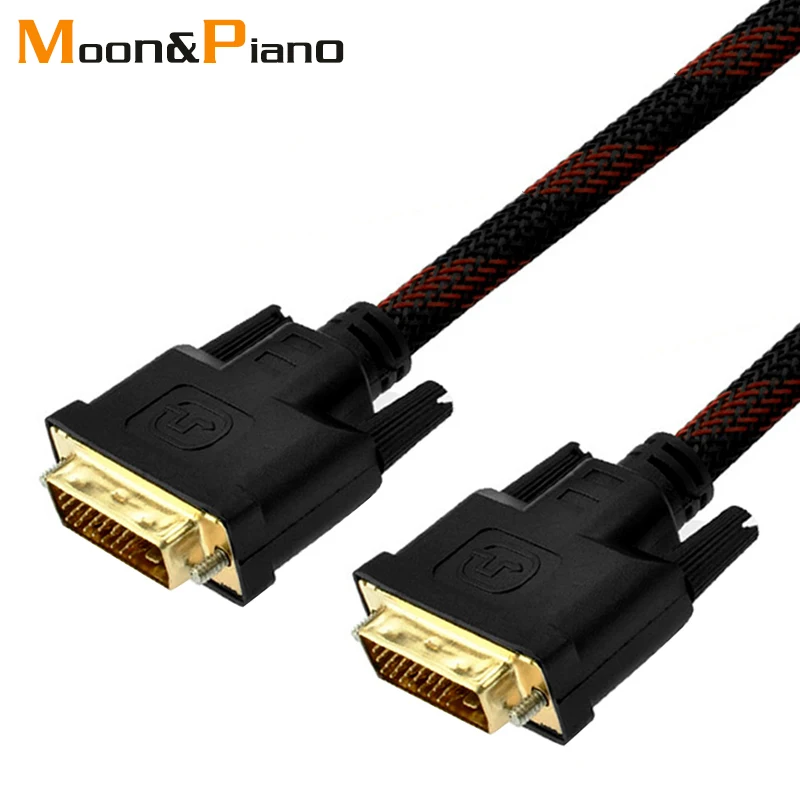 High Speed DVI Cable DVI-D 24+1 Gold Plated Dual Link Male to Male Cables For Projector Laptop DVD HDTV XBOX Monitor
High Speed DVI Cable DVI-D 24+1 Gold Plated Dual Link Male to Male Cables For Projector Laptop DVD HDTV XBOX Monitor