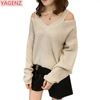 YAGENZ Plus size Sweater 4XL Off Shoulder Knit Sweater Womens Tops Spring Autumn Coat Women Sweaters And Pullovers Knit Tops 916
YAGENZ Plus size Sweater 4XL Off Shoulder Knit Sweater Womens Tops Spring Autumn Coat Women Sweaters And Pullovers Knit Tops 916