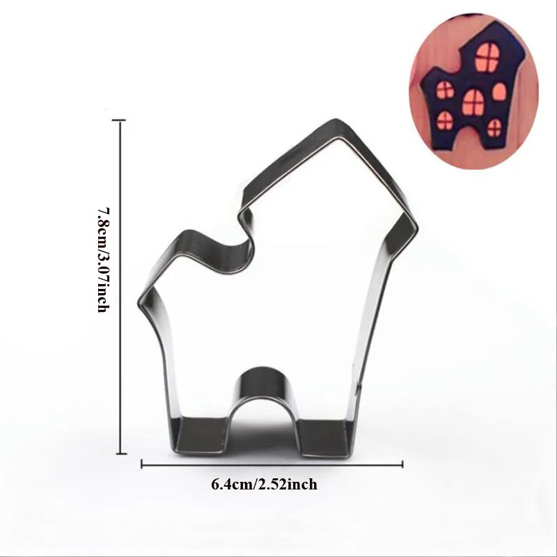 1pcs Halloween castle house Metal Cookie Cutter Fondant Cake Decor sugar craft Pastry Biscuit tool cupcake topper bread mold
1pcs Halloween castle house Metal Cookie Cutter Fondant Cake Decor sugar craft Pastry Biscuit tool cupcake topper bread mold
