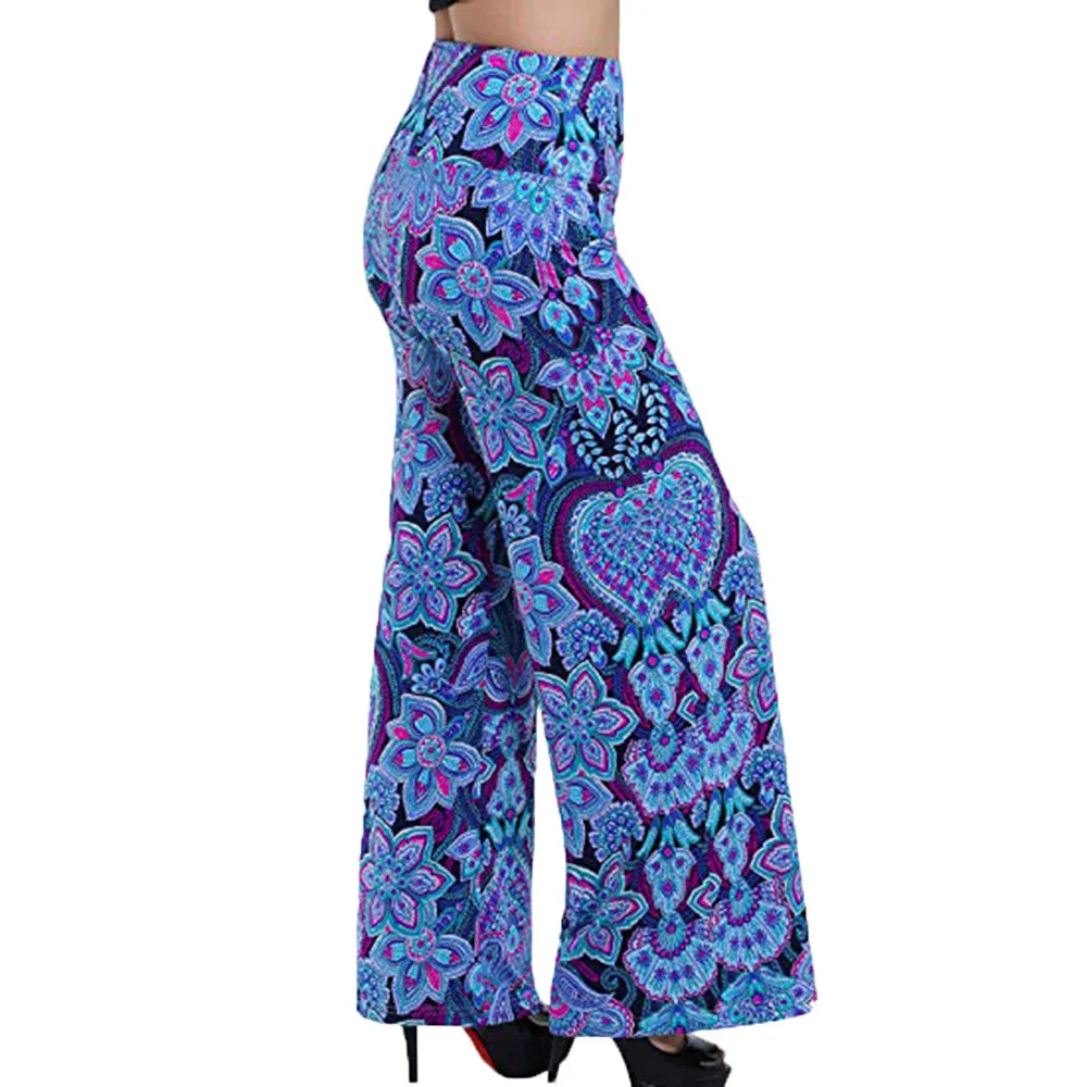 Spring Summer Autumn Winter Women Loose Trousers 2018 Fashion Flower Print Drawstring Wide Leg Pants Plus Size Trousers Blue
Spring Summer Autumn Winter Women Loose Trousers 2018 Fashion Flower Print Drawstring Wide Leg Pants Plus Size Trousers Blue