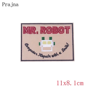 Prajna Space MR Robot Iron On Patches For Clothing DIY Embroidered Fabric Badge Apparel Patch Backpack DIY Decor Accessories E
Prajna Space MR Robot Iron On Patches For Clothing DIY Embroidered Fabric Badge Apparel Patch Backpack DIY Decor Accessories E