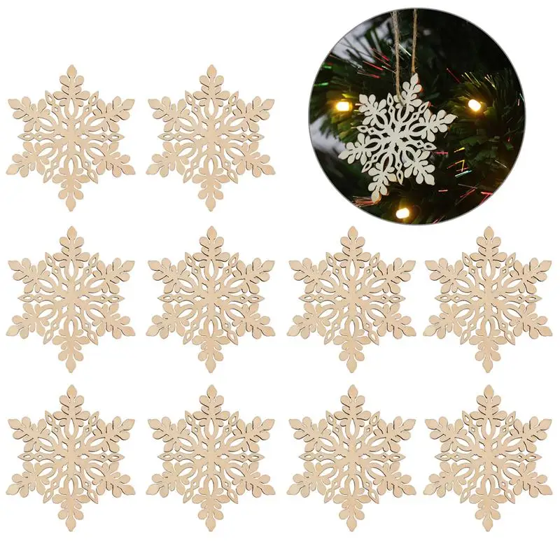 10pcs Sharp Hexagonal Wooden Snowflake Decorative Party Decoration Hanging Ornament Decoration Pendants With String (Wood Color)
10pcs Sharp Hexagonal Wooden Snowflake Decorative Party Decoration Hanging Ornament Decoration Pendants With String (Wood Color)