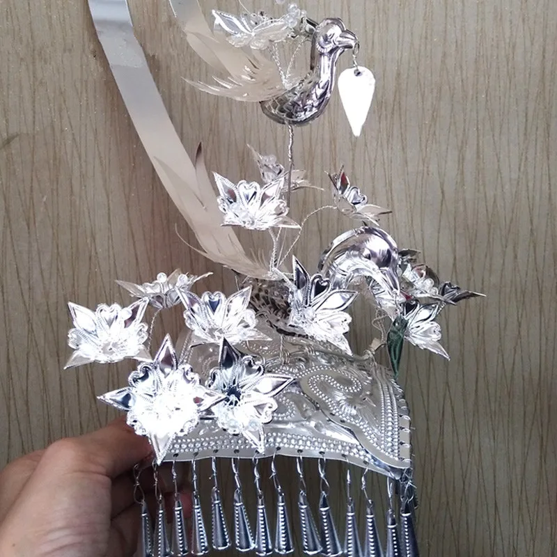 chinese miao clothing accessories silver miao hair accessories chinese minority cosplay minority dance head wear
chinese miao clothing accessories silver miao hair accessories chinese minority cosplay minority dance head wear