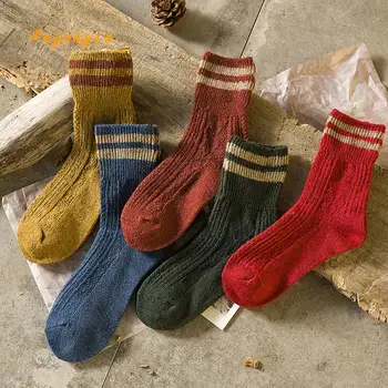 Autumn And Winter Thickening Keep Warm Socks Flanging Two Bars Casual High Quality Middle Tube Lady Socks Wholesale 5pair/lot
Autumn And Winter Thickening Keep Warm Socks Flanging Two Bars Casual High Quality Middle Tube Lady Socks Wholesale 5pair/lot