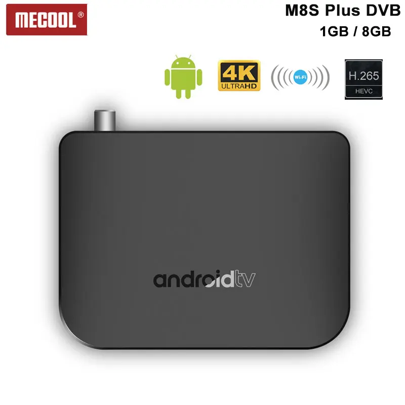 Mecool M8S plus DVB Android7.1+DVB T2/T Amlogic S905D Quad-core 1GB 8GB ROM 2.4G WIFI 4K H.265 IR Remote control media Player
Mecool M8S plus DVB Android7.1+DVB T2/T Amlogic S905D Quad-core 1GB 8GB ROM 2.4G WIFI 4K H.265 IR Remote control media Player