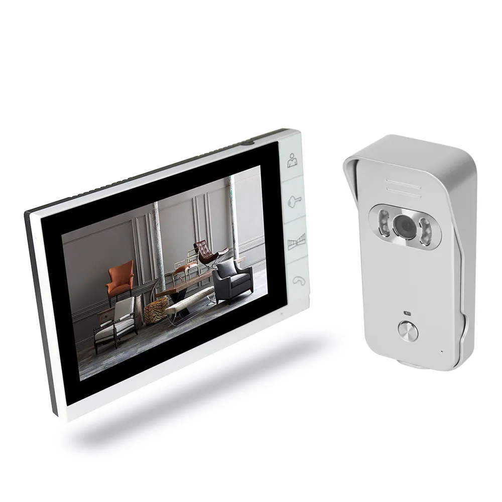 9-inch LCD Color Video Door Phone Intercom System Night Vision Camera Kit IR Night Vision Camera Door Bell Home Security
9-inch LCD Color Video Door Phone Intercom System Night Vision Camera Kit IR Night Vision Camera Door Bell Home Security