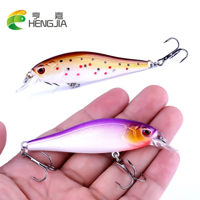 HENGJIA plastic minnow fishing lures artificial wobbler hard baits pesca swim baits fishing tackles 8.2cm 7.5g 6#hooks
HENGJIA plastic minnow fishing lures artificial wobbler hard baits pesca swim baits fishing tackles 8.2cm 7.5g 6#hooks