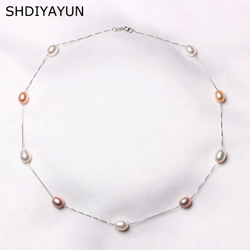 SHDIYAYUN Fine Pearl Necklace 925 Sterling Silver Pearl Jewelry Natural Freshwater Pearl Choker Pendants Jewelry For Women Gift
SHDIYAYUN Fine Pearl Necklace 925 Sterling Silver Pearl Jewelry Natural Freshwater Pearl Choker Pendants Jewelry For Women Gift