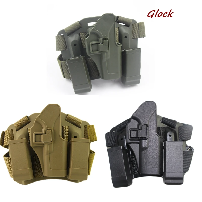 GL 17 Gun Holster Tactical Right Leg Thigh Holster w/ Magazine Pouch Gl0ck 17 19 22 23 31 32
GL 17 Gun Holster Tactical Right Leg Thigh Holster w/ Magazine Pouch Gl0ck 17 19 22 23 31 32