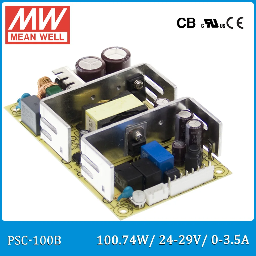 Original Meanwell PSC-100B 100W 24~29V 0~3.5A security power supply battery charger(UPS function) PCB type
Original Meanwell PSC-100B 100W 24~29V 0~3.5A security power supply battery charger(UPS function) PCB type