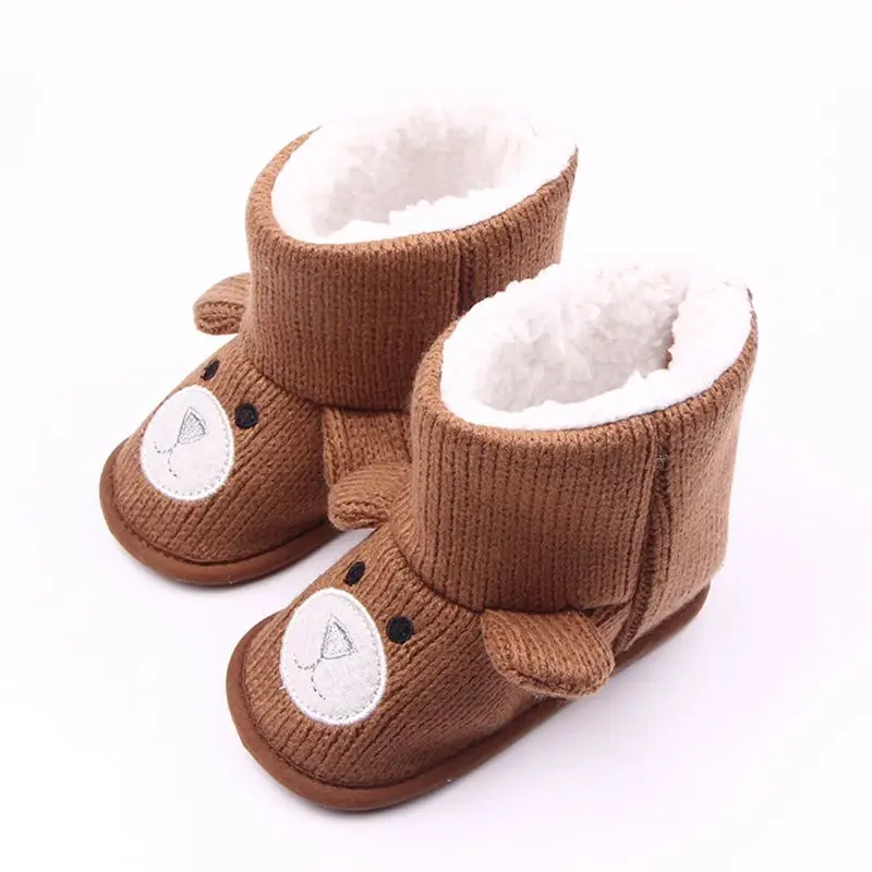 Toddler Baby Walking Shoes Cartoon Bear Crochet Knitted Snow Boots Plush Lining Mid Calf Warm Shoes
Toddler Baby Walking Shoes Cartoon Bear Crochet Knitted Snow Boots Plush Lining Mid Calf Warm Shoes
