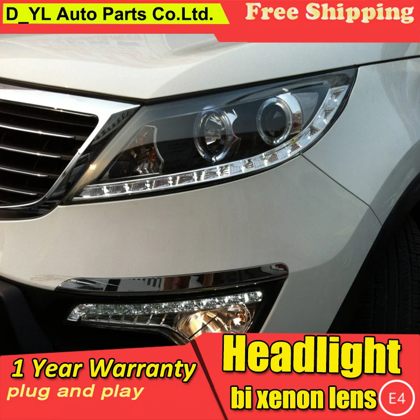 Car styling for Kia SportageR LED Headlights 2011-2014 Headlamp assembly Turn lights DRL lens H7 HID xenon bi xenon lens
Car styling for Kia SportageR LED Headlights 2011-2014 Headlamp assembly Turn lights DRL lens H7 HID xenon bi xenon lens