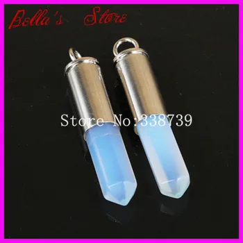 5pcs Natural Opal Quartz Gems Point Bullet Pendant Hexagon Moonstone Quartz Druzy Pendant Real Silver Plated Casing Pendant
5pcs Natural Opal Quartz Gems Point Bullet Pendant Hexagon Moonstone Quartz Druzy Pendant Real Silver Plated Casing Pendant