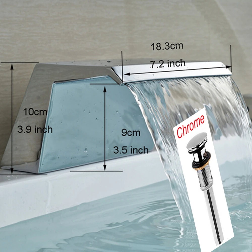 Uythner Deck Mounted Bathroom Faucet Spout Chrome Finish Waterfall Faucet Spout NEW
Uythner Deck Mounted Bathroom Faucet Spout Chrome Finish Waterfall Faucet Spout NEW