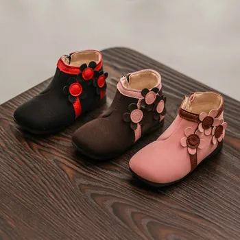 2018 autumn new baby Toddler shoes fashion ankle boots winter warm shoes Flower Waterproof girls Princess shoes pink black
2018 autumn new baby Toddler shoes fashion ankle boots winter warm shoes Flower Waterproof girls Princess shoes pink black