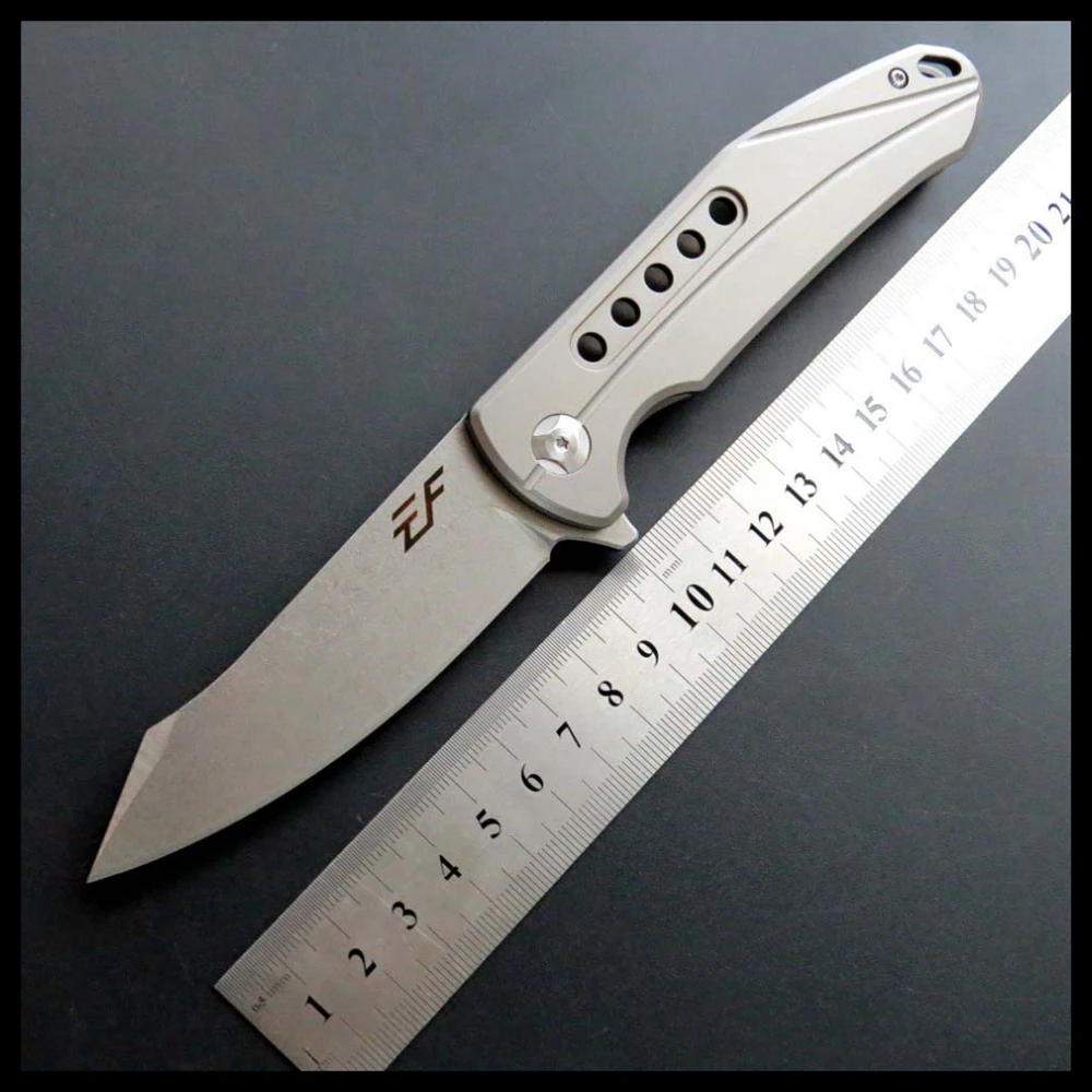 ZZSQ EF229 Pocket Folding Knife D2 Steel Blade Titanium Handle EDC Camping Tools Outdoor Knives outdoor folding knife
ZZSQ EF229 Pocket Folding Knife D2 Steel Blade Titanium Handle EDC Camping Tools Outdoor Knives outdoor folding knife