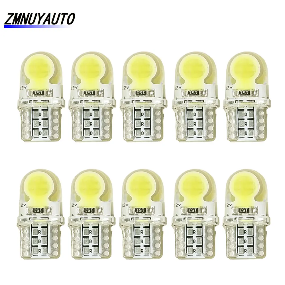 10x Auto T10 LED W5W LED Bulbs White 194 168 501 LED COB Sillicone Car Interior Clearance Lights Turn Side Dome Reading Lamp
10x Auto T10 LED W5W LED Bulbs White 194 168 501 LED COB Sillicone Car Interior Clearance Lights Turn Side Dome Reading Lamp