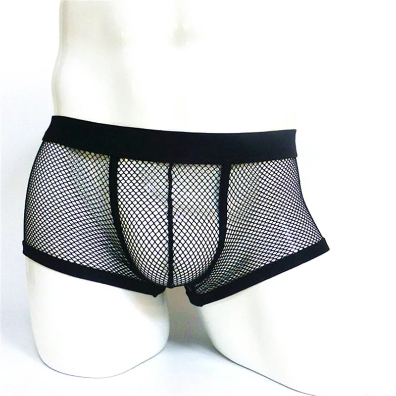Low Waist Sexy Men Boxers Transparent Gauze Boxers Fishing Net U Convex Design Mens Underwear Boxers Gay Pants
Low Waist Sexy Men Boxers Transparent Gauze Boxers Fishing Net U Convex Design Mens Underwear Boxers Gay Pants