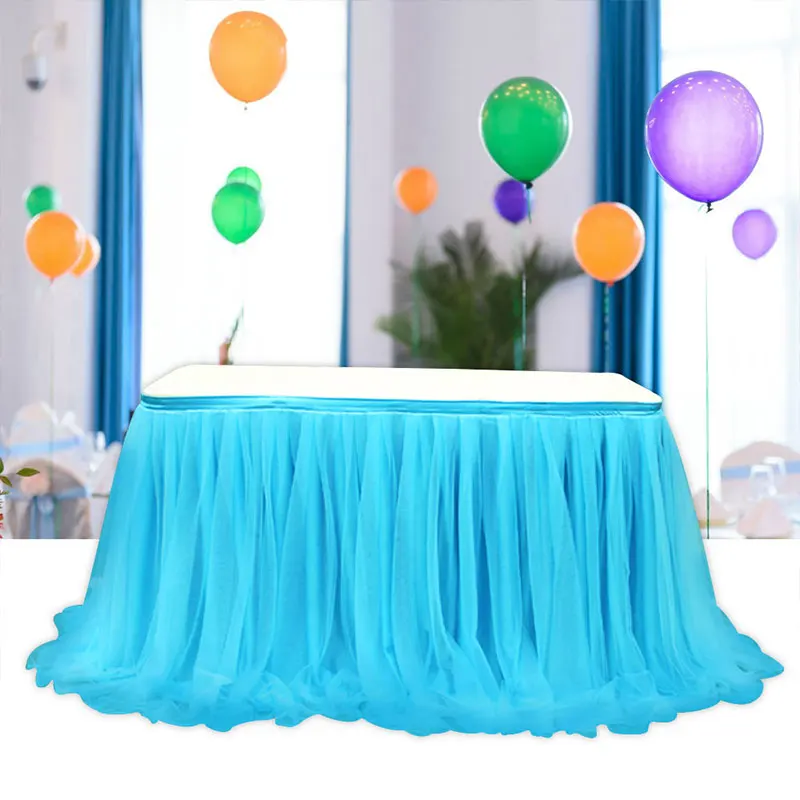 Wedding Table Skirt Handmade Tulle Gauze Elegant Tablecloth for Party Wedding Home Decor Birthday Party Baby Shower Bridal
Wedding Table Skirt Handmade Tulle Gauze Elegant Tablecloth for Party Wedding Home Decor Birthday Party Baby Shower Bridal