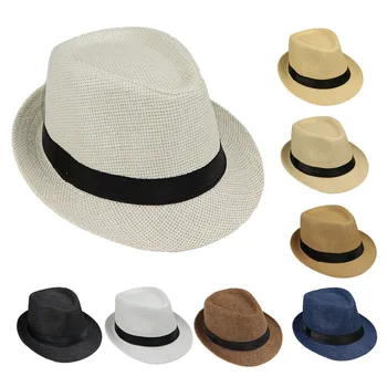 Children Kids Summer Beach Straw Hat Jazz Panama Trilby Fedora Hat Gangster Cap Outdoor Breathable Hats Girls Boys Sunhat
Children Kids Summer Beach Straw Hat Jazz Panama Trilby Fedora Hat Gangster Cap Outdoor Breathable Hats Girls Boys Sunhat