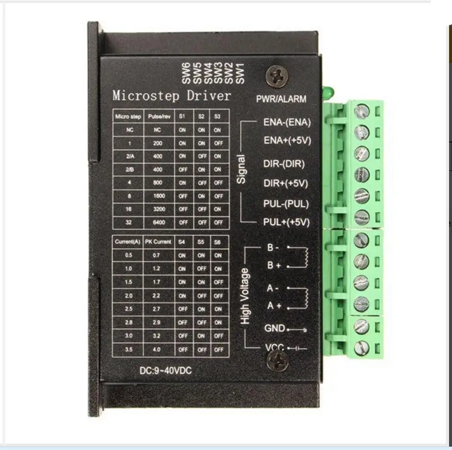 

DuoWeiSi 3D Printer Parts TB6600 4A CNC 32 Segments 42V 42/57/86 Stepper Motor Driver Controller