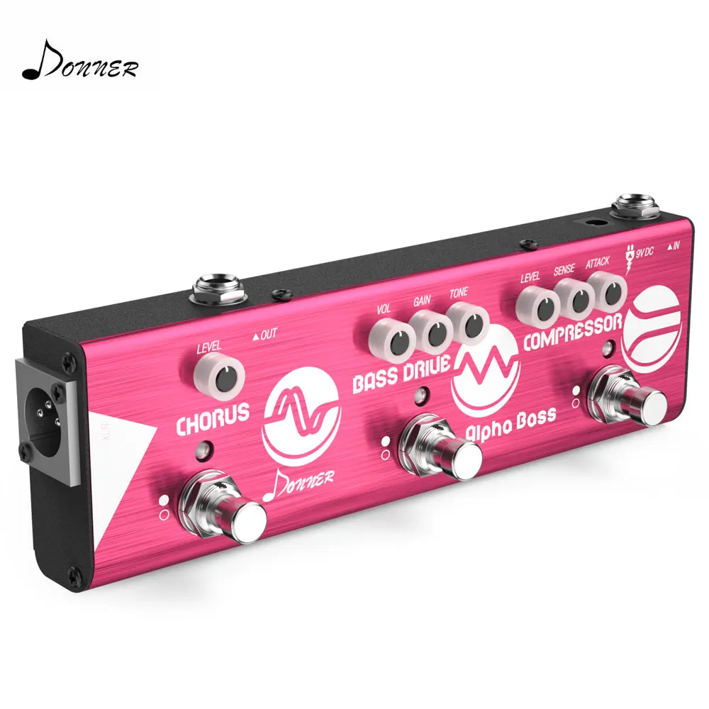 Donner Effect Chain Alpha BASS Guitar Effect Pedal Mini Multi-Effects Compressor Bass Drive Chorus Effect Pedal Guitar Parts
Donner Effect Chain Alpha BASS Guitar Effect Pedal Mini Multi-Effects Compressor Bass Drive Chorus Effect Pedal Guitar Parts