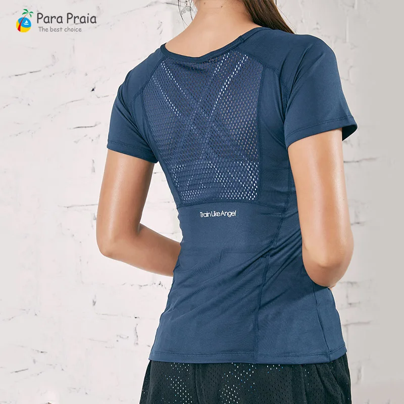 Спортивная одежда для женщин фитнеса женская спортивная футболка тренировок в