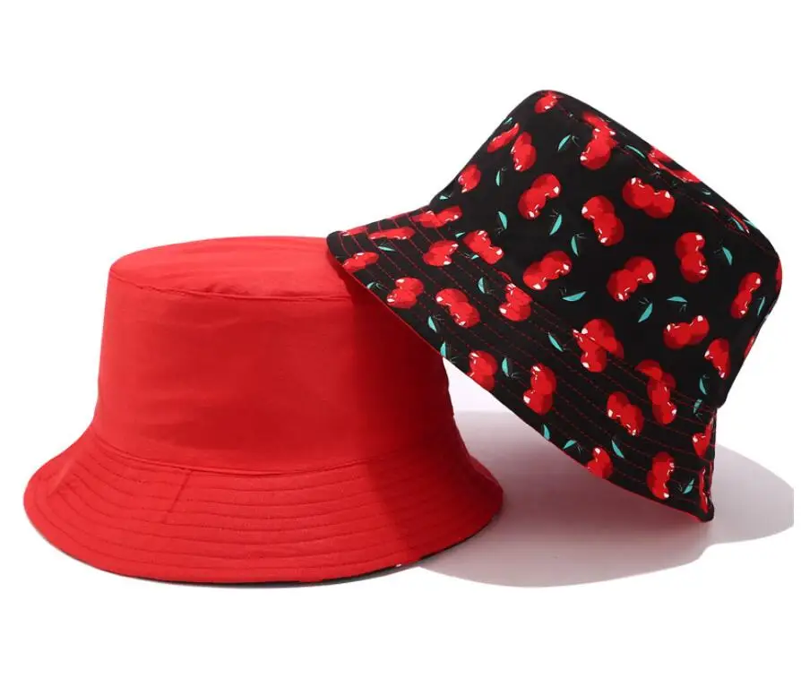 2019 Two Side Reversible Fruit Cherry bucket hat for men women fisherman hat panama bob hat summer sun hat
2019 Two Side Reversible Fruit Cherry bucket hat for men women fisherman hat panama bob hat summer sun hat