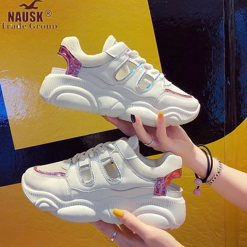 NAUSK Women Shoes 2019 Spring Fashion Vintage Women Sneakers Breathable Platform Casual Dad Shoes Women Black Chunky Sneakers
NAUSK Women Shoes 2019 Spring Fashion Vintage Women Sneakers Breathable Platform Casual Dad Shoes Women Black Chunky Sneakers