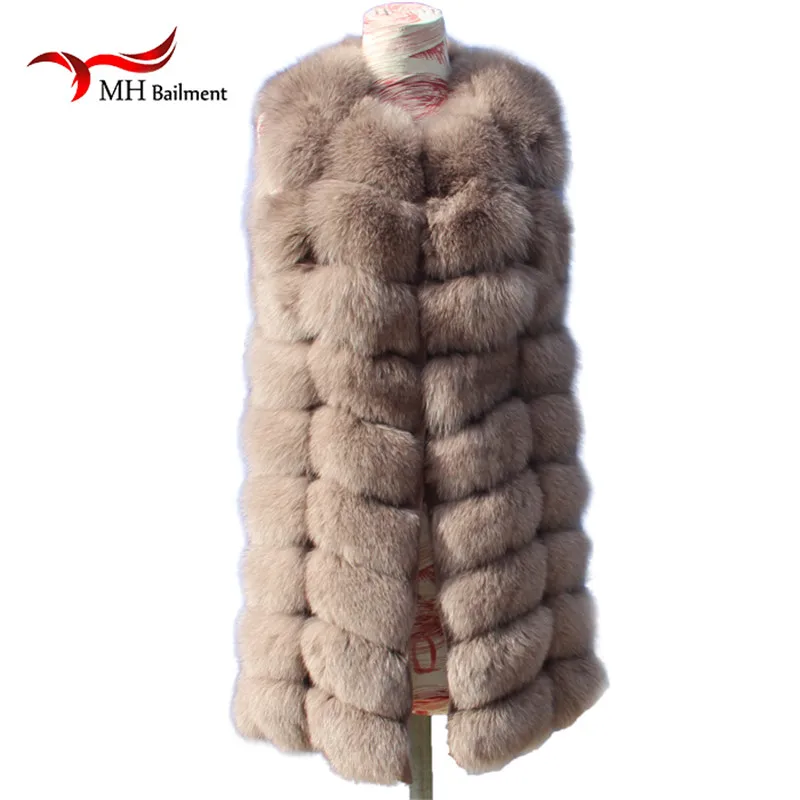 Image New Fashion Winter Lady Natural Fox Fur Vest Women s Real Genuine Fur Leather Jacket Overcoat Girl s Fox Fur Vest Coat A#9