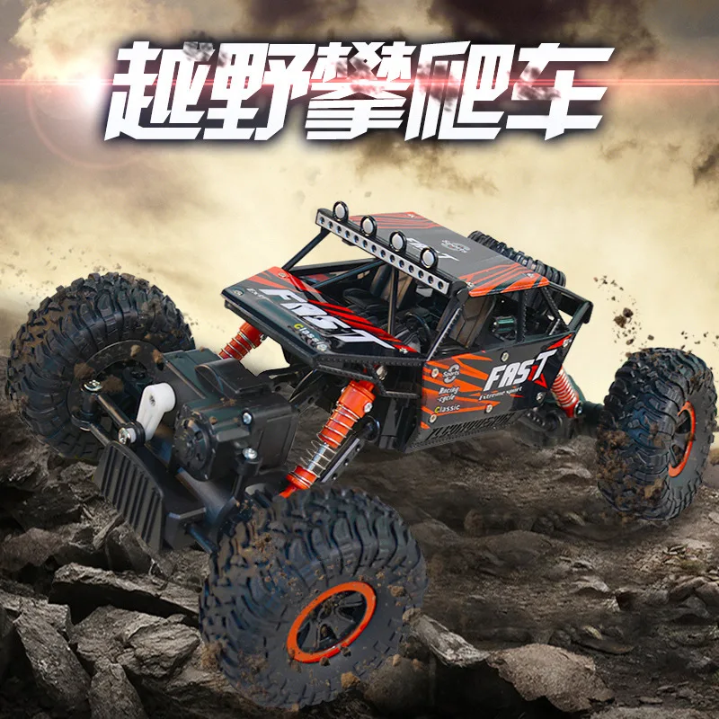 1/18 Scale 2.4G RC High Speed Driving Off-road Climbing Car WaterProof Vehicle Buggy Electronic Toys Christmas Gift For Kids 
1/18 Scale 2.4G RC High Speed Driving Off-road Climbing Car WaterProof Vehicle Buggy Electronic Toys Christmas Gift For Kids