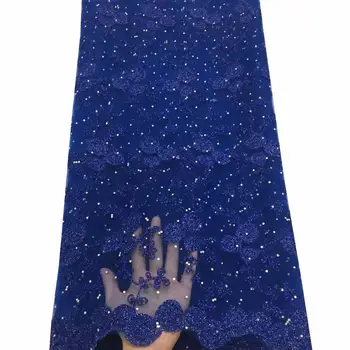 Royal Blue 3D Flower Lace Fabric 2019 High Quality French Net Lace Fabric African Tulle Mesh Lace Fabric for Wedding Dress
Royal Blue 3D Flower Lace Fabric 2019 High Quality French Net Lace Fabric African Tulle Mesh Lace Fabric for Wedding Dress