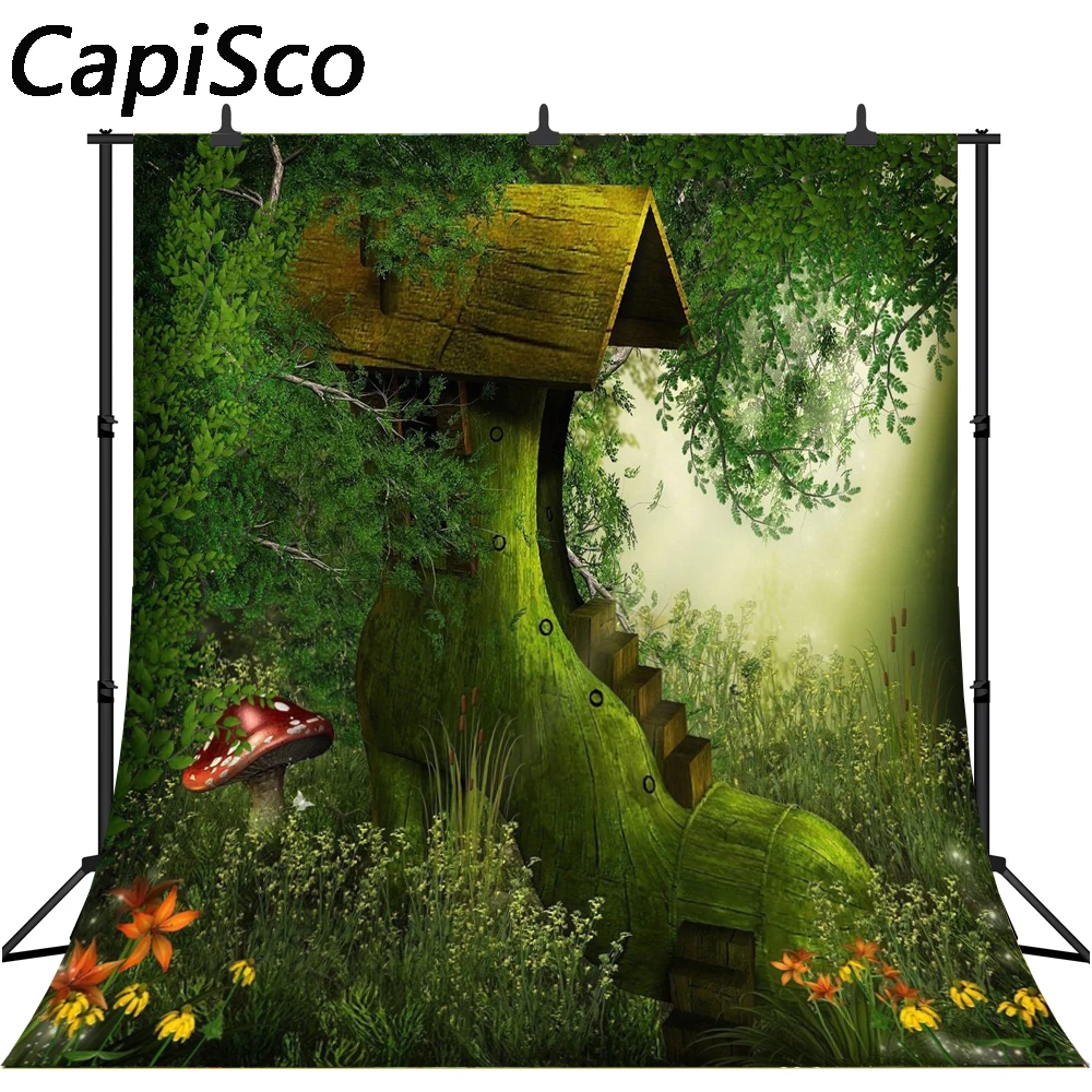 Capisco Dreamlike Shoe Shape House Trees Flowers Baby Photographic Backdrops Customized Photography Background For Photo Studio
Capisco Dreamlike Shoe Shape House Trees Flowers Baby Photographic Backdrops Customized Photography Background For Photo Studio