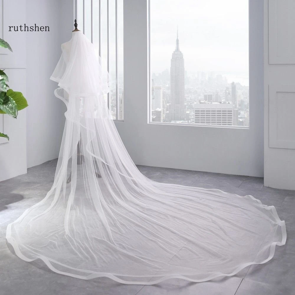 Bridal Veil Ivory White Cathedral Wedding Veils With Comb Birde Accessories 3 M Long Two Layers 2 M Wide Long Velos
Bridal Veil Ivory White Cathedral Wedding Veils With Comb Birde Accessories 3 M Long Two Layers 2 M Wide Long Velos