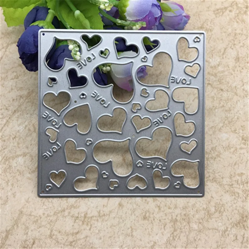 Square love Metal Cutting Dies Stencil Scrapbooking Wedding Photo Album Decor Paper Card Making Embossing DIY Crafts
Square love Metal Cutting Dies Stencil Scrapbooking Wedding Photo Album Decor Paper Card Making Embossing DIY Crafts