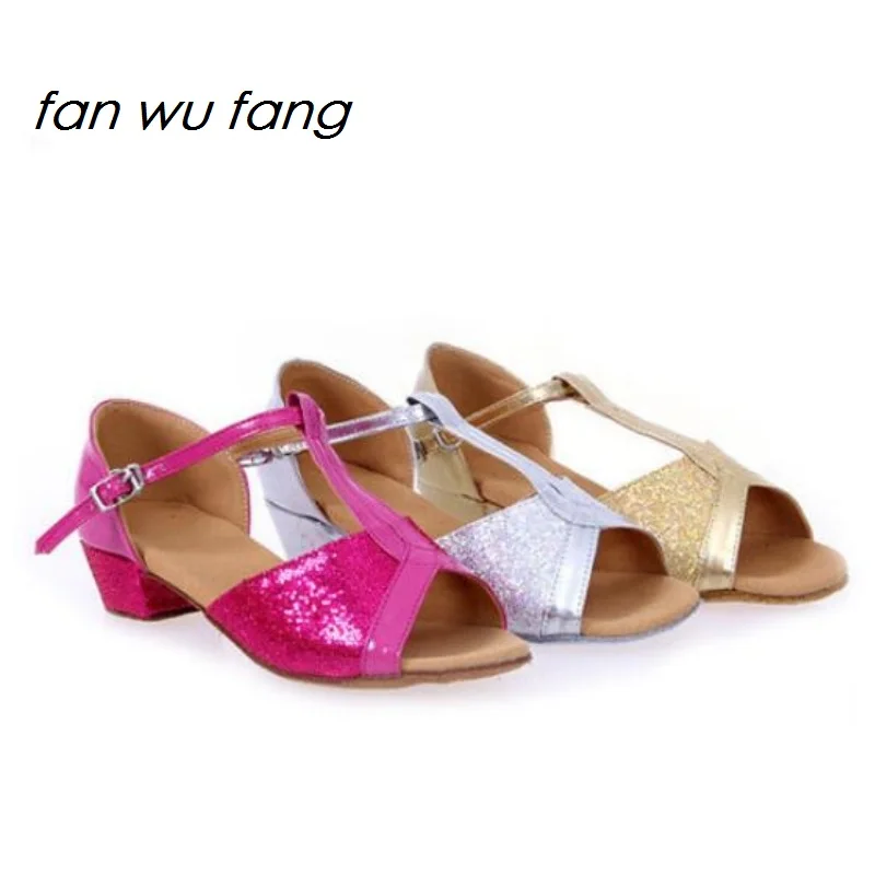 fan wu fang 2017 New Arrival Sequins Ballroom Dancing Latin Shoes Tango Dance Shoes Children Kids Women Heel 3.5CM 215
fan wu fang 2017 New Arrival Sequins Ballroom Dancing Latin Shoes Tango Dance Shoes Children Kids Women Heel 3.5CM 215
