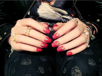 24PCS Red Rhinestone Long False Nails Style High Quality Artificial Bride Full Cover Fake Nails
24PCS Red Rhinestone Long False Nails Style High Quality Artificial Bride Full Cover Fake Nails