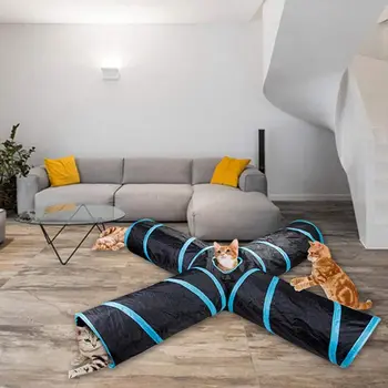 Hot 4 Way Cat Tunnel Portable Tubes Collapsible Cat Toy Tube with Storage Bag for Cat Puppy Kitten Rabbit
Hot 4 Way Cat Tunnel Portable Tubes Collapsible Cat Toy Tube with Storage Bag for Cat Puppy Kitten Rabbit