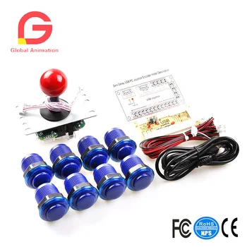 Arcade Game DIY Kit 8X Arcade Push Button With Translucent Rim+1X Zero Delay Encoder+1X 5Pin 8Way Joystick For PC And Raspberry
Arcade Game DIY Kit 8X Arcade Push Button With Translucent Rim+1X Zero Delay Encoder+1X 5Pin 8Way Joystick For PC And Raspberry