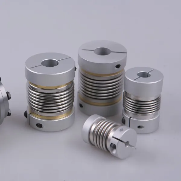 BW32C OD32mm Length43mm, bore 12*12mm bellows coupling with 4mm keyway on both sides