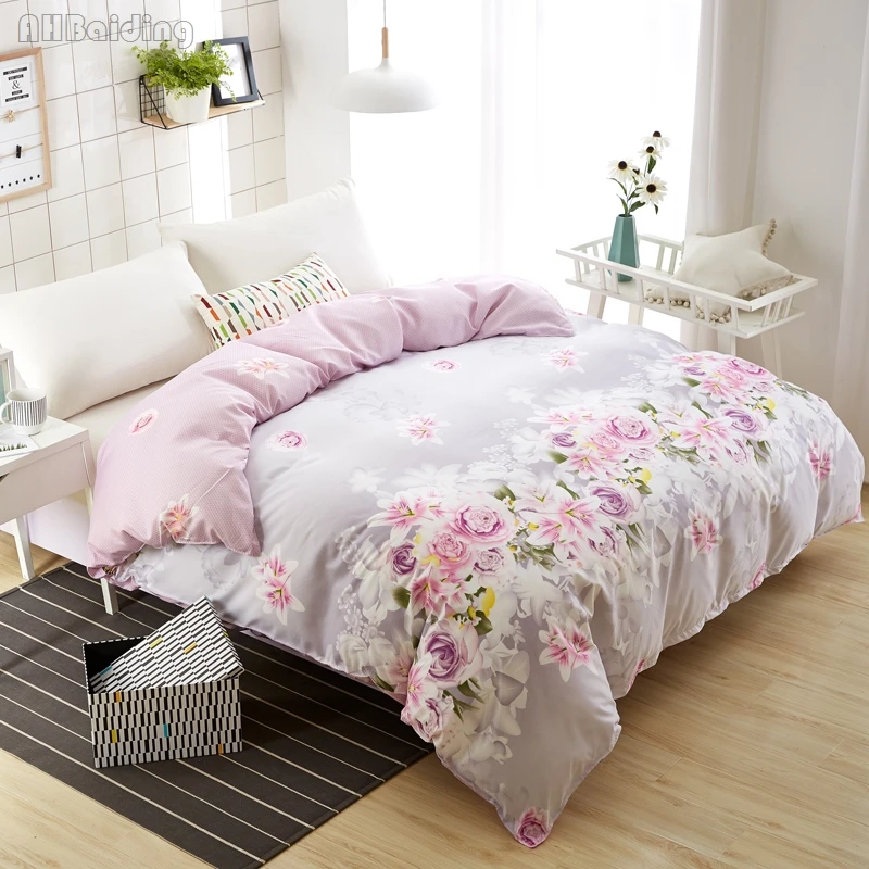 Home Textile 1 Piece Duvet Cover with Zipper Cotton Quilt Cover Comforter or Blanket Case Purple Rose Printing Twin Full Queen
Home Textile 1 Piece Duvet Cover with Zipper Cotton Quilt Cover Comforter or Blanket Case Purple Rose Printing Twin Full Queen