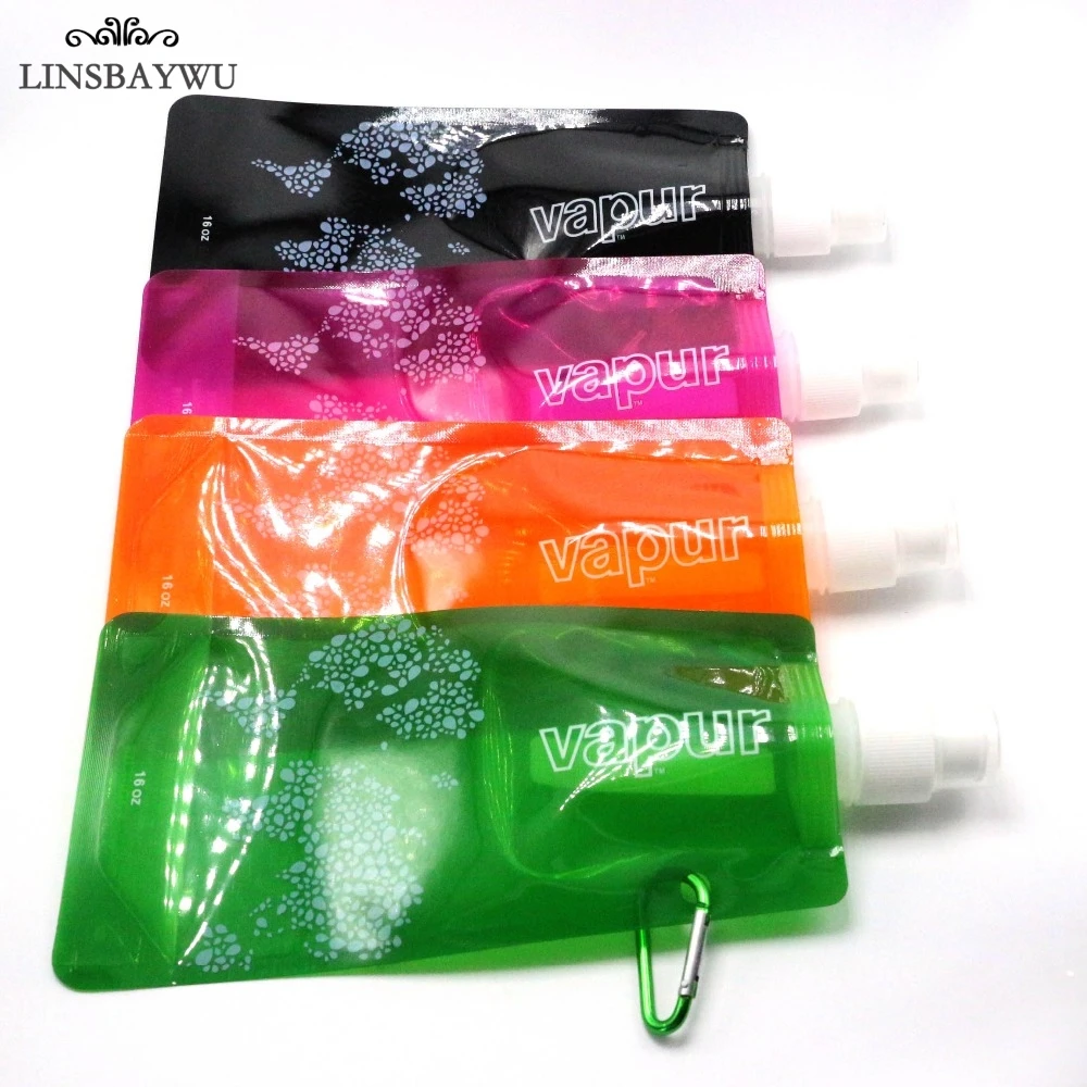 Hot Eco-Friendly Summer Portable Foldable Reuseable 480ml water bottle with Carabiner for outdoor sports travel folding bags
Hot Eco-Friendly Summer Portable Foldable Reuseable 480ml water bottle with Carabiner for outdoor sports travel folding bags