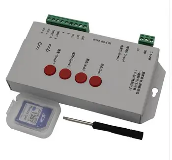 T1000S SD Card WS2801 WS2811 WS2812B LPD6803 LED 2048 Pixels Controller DC5~24V T-1000S DMX 512 RGB Controller
T1000S SD Card WS2801 WS2811 WS2812B LPD6803 LED 2048 Pixels Controller DC5~24V T-1000S DMX 512 RGB Controller