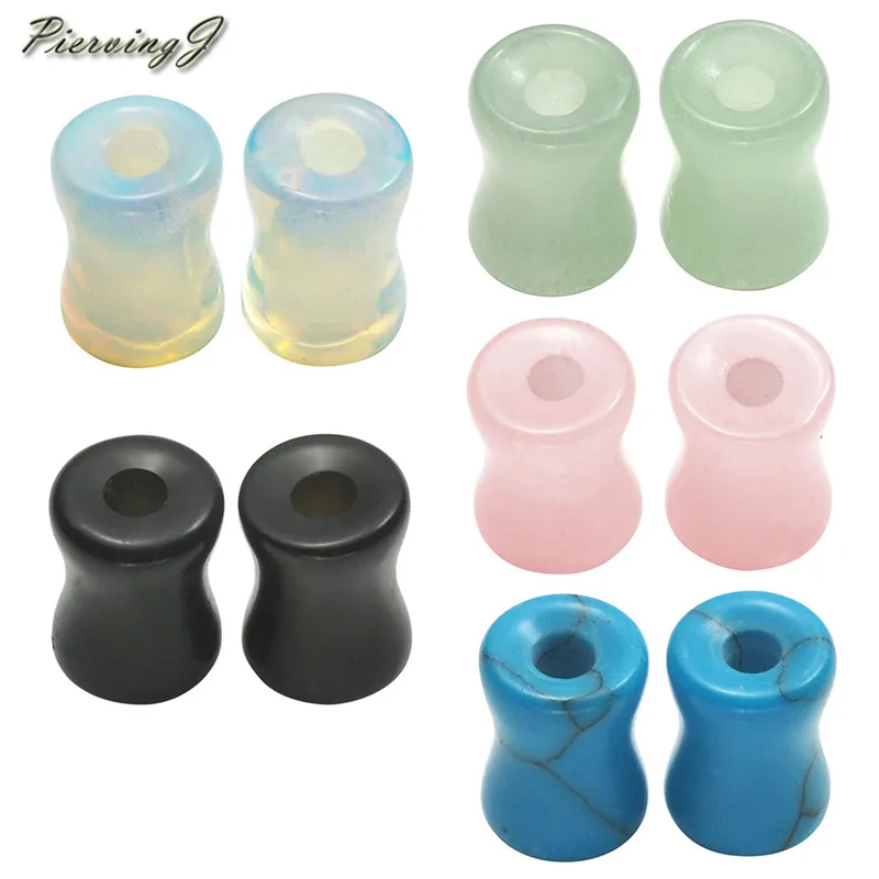 PiercingJ 5 Pairs Mixed Natural Semi-Precious Stone Double Flared Saddle Plug Tunnels Ear Expander Stretcher Gauges Kit 2g-5/8
PiercingJ 5 Pairs Mixed Natural Semi-Precious Stone Double Flared Saddle Plug Tunnels Ear Expander Stretcher Gauges Kit 2g-5/8