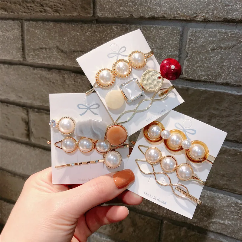 Korean Handmade Acrylic Geometric Pearl Adult Woman Girls Hairpins Hair clips Head wear Sets Accessories-JQAWHRP081C5
Korean Handmade Acrylic Geometric Pearl Adult Woman Girls Hairpins Hair clips Head wear Sets Accessories-JQAWHRP081C5