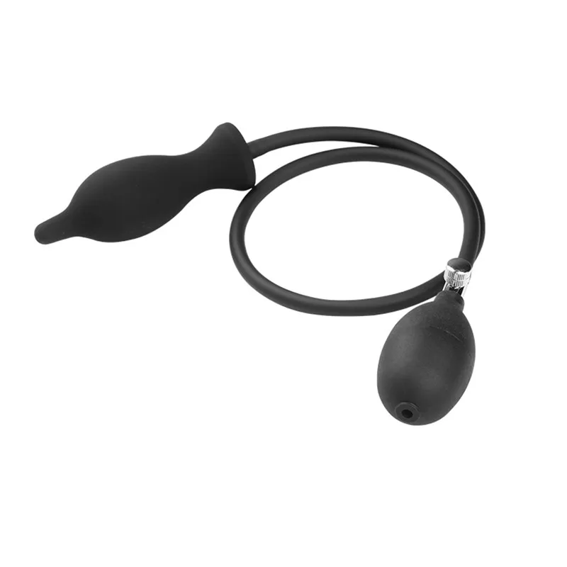 Inflatable Anal Plug Silicone Anal Dilator Anal Open Expand Prostate Massager Butt Plug Dildo Mastubator Sex Toys For Women Men