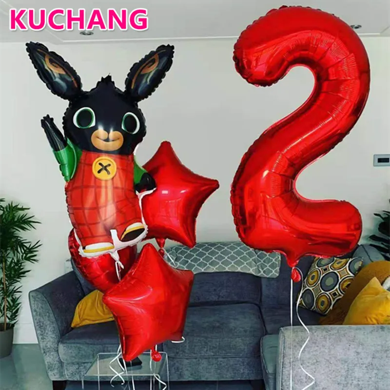 1 Set 86*60cm Bing Bunny Foil Balloons Cartoon Rabbit Balloons 40inch Number Baby 1 2 3 4 5th Birthday Party Decor Supplies Toys
1 Set 86*60cm Bing Bunny Foil Balloons Cartoon Rabbit Balloons 40inch Number Baby 1 2 3 4 5th Birthday Party Decor Supplies Toys