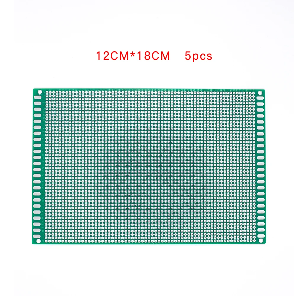 5pcs/lot 12*18 Double Side Copper Prototype PCB Universal Board Experimental Development Plate For Arduino | Электронные